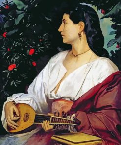 Mandolin Player Paint By Number