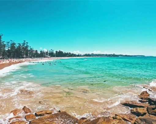 Manly Beach Paint By Numbers