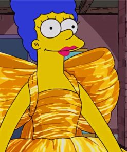 Marge Simpson In A Dress Paint By Number