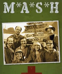 Mash Tv Show Poster Paint By Numbers