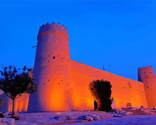 Masmak Fortress Riyadh Paint By Numbers