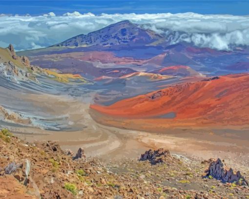 Maui Volcano Paint By Number