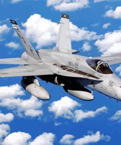 McDonnell Douglas FA 18 Hornet Aircraft Paint By Number