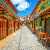 Medellin Colombia Colorful Houses Paint By Numbers