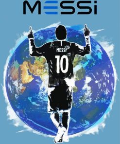 Messi Silhouette Paint By Numbers