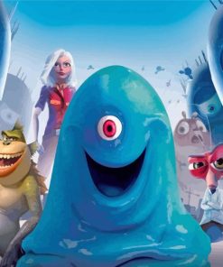 Monsters Vs Aliens Characters Paint By Number