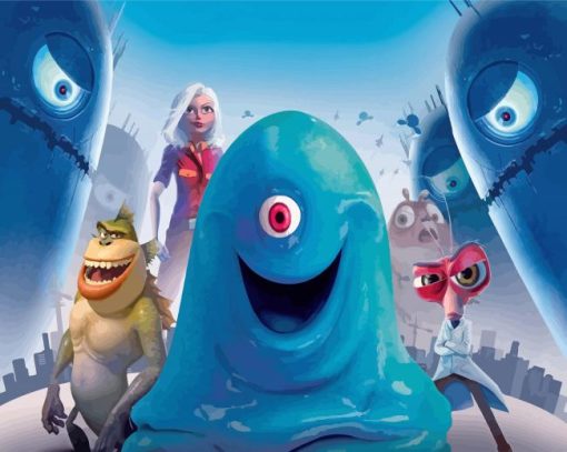 Monsters Vs Aliens Characters Paint By Number