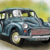 Morris Minor Traveller Art Paint By Numbers