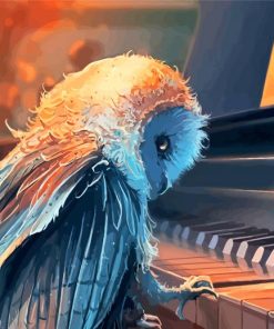 Music And Owl Art Paint By Numbers