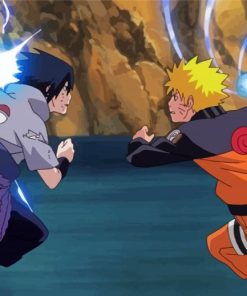 Naruto Vs Sasuke Paint By Numbers