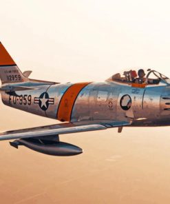 North American f86 Sabre Paint By Number