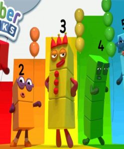 Numberblocks Serie Poster Paint By Number