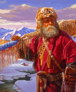 Old Mountain Man Paint By Number