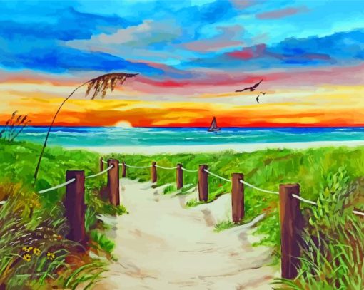 Path To The Sea Art Paint By Numbers