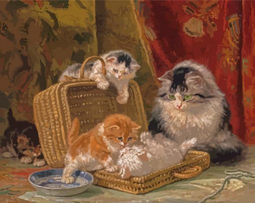 Playful Kittens Paint By Numbers