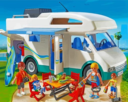 Playmobil Camping Time Paint By Number