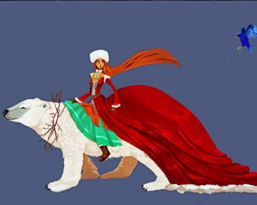 Polar Bear King Art Paint By Number