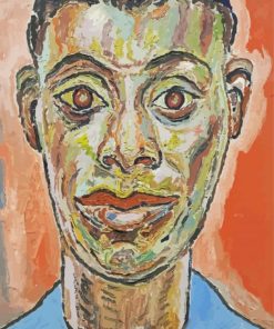 Portrait Of James Baldwin Delaney Art Paint By Number