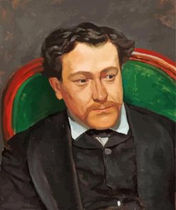 Portrait Of Edouard Blau By Frederic Bazille Paint By Number