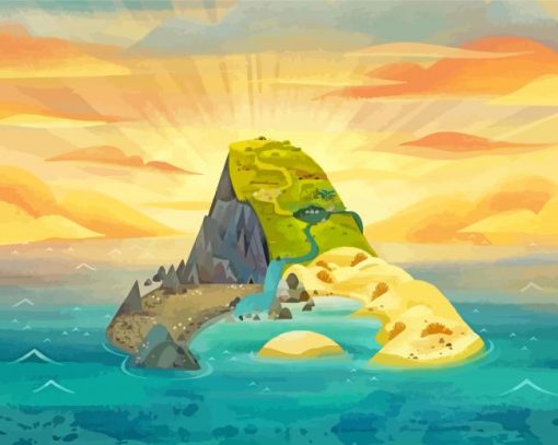 Puffin Rock Land Paint By Numbers