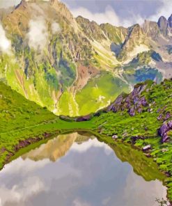 Pyrenees Lake Paint By Numbers