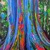 Rainbow Eucalyptus Tree Art Paint By Numbers