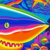 Rainbow Shark Art Paint By Numbers