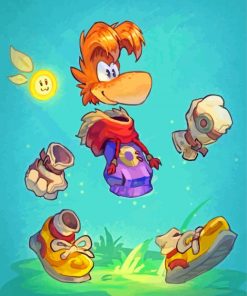 Rayman Game Character Paint By Numbers