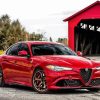 Red Alfa Romeo Giulia Car Paint By Number