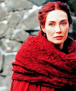 Red Woman Game Of Thrones Serie Paint By Numbers