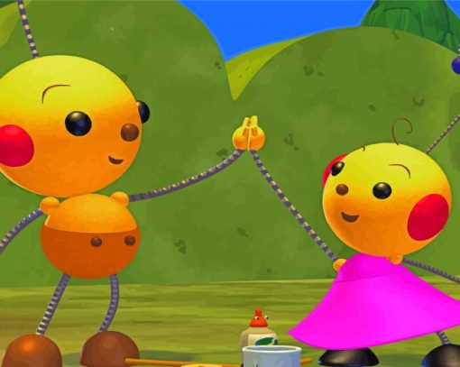 Rolie Polie Olie Characters Paint By Numbers