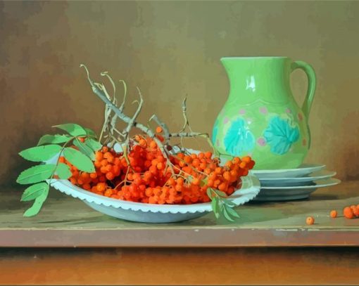 Rowanberry Still Life Paint By Number