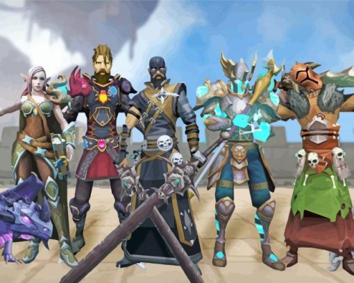 Runescape Video Game Paint By Number