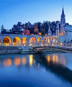 Sanctuary Of Our Lady Of Lourdes Basilica Paint By Numbers