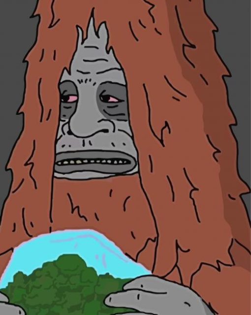 Sassy The Sasquatch Paint By Numbers