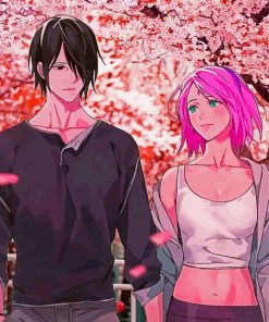 Sasuke X Sakura Anime Paint By Numbers