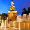 Sforzesco Castle Fountain Paint By Numbers