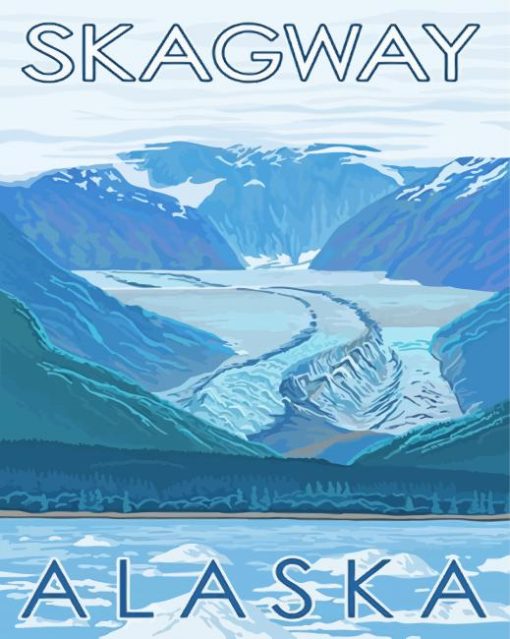 Skagway Alaska Poster Paint By Number