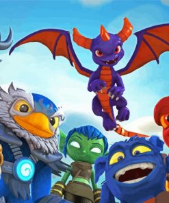 Skylander Characters Paint By Numbers