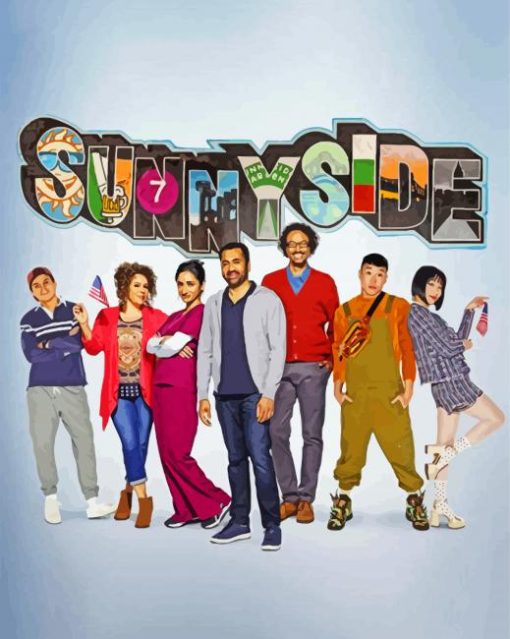 Sunnyside Characters Poster Paint By Number