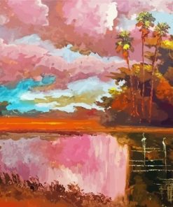 Sunrise On The Indian River By Willie Daniels Paint By Numbers