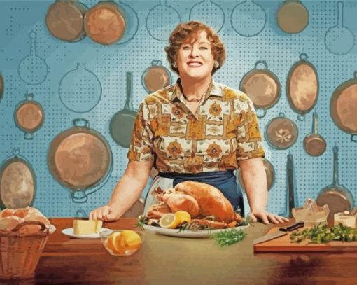 Television Personality Julia Child Paint By Number