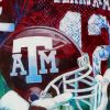 Texas A M Aggies Football Helmet Art Paint By Numbers