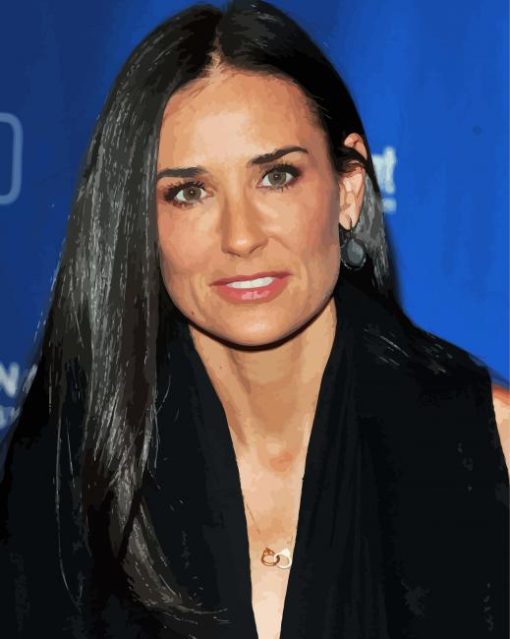 The American Actress Demi Moore Paint By Number