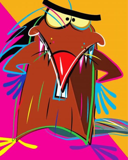 The Angry Beavers Daggett Paint By Numbers