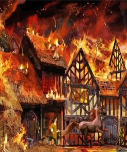 The Great Fire Of London Paint By Numbers