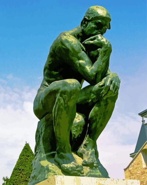 The Thinker Auguste Rodin Paint By Numbers