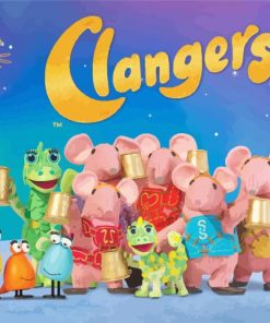 The Clangers Poster Paint By Numbers