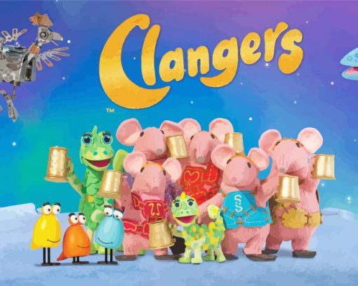 The Clangers Poster Paint By Numbers