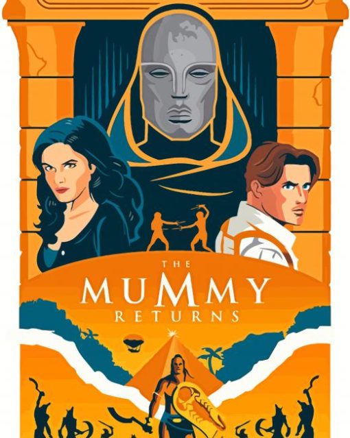 The Mummy Returns Poster Paint By Numbers